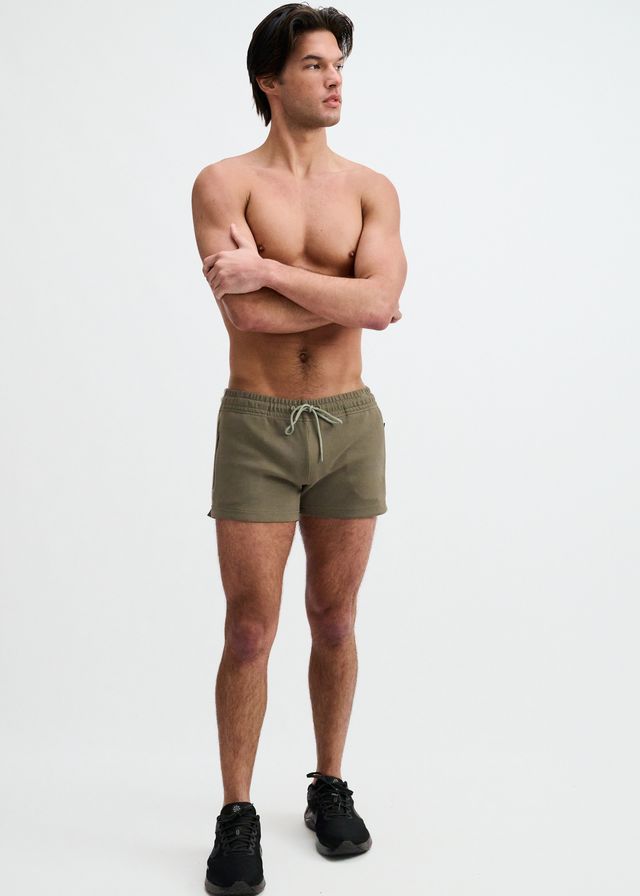 3.5" STRETCH SHORT W/ CONTRAST PIPING