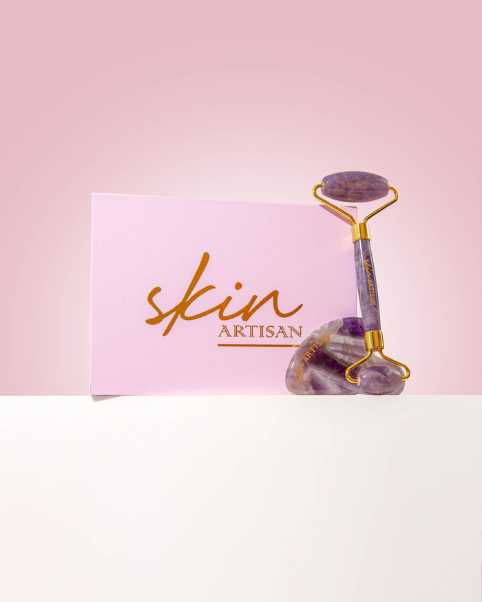 Amethyst Face Roller + Gua Sha