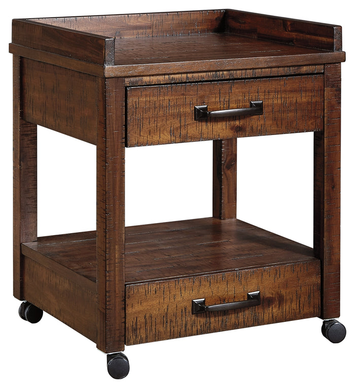 Baldridge H675-11 Rustic Brown Printer Stand