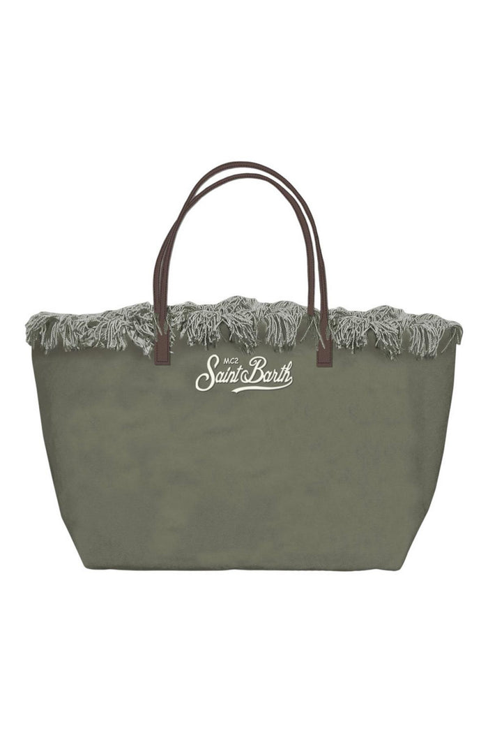 borsa donna in canvas media militare