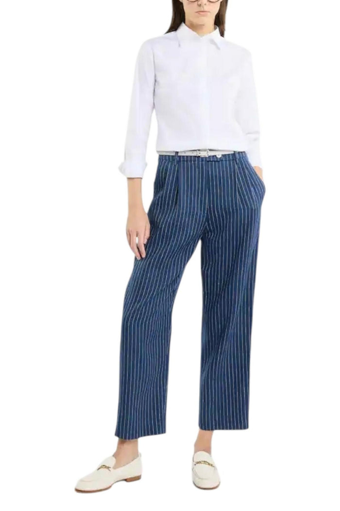 Camicia donna Slim in Popeline Stretch bianco