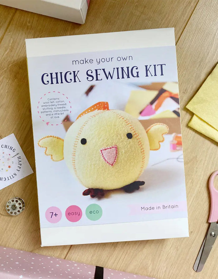 Chick Beginner's Felt Craft Sewing Kit, Clara and Macy