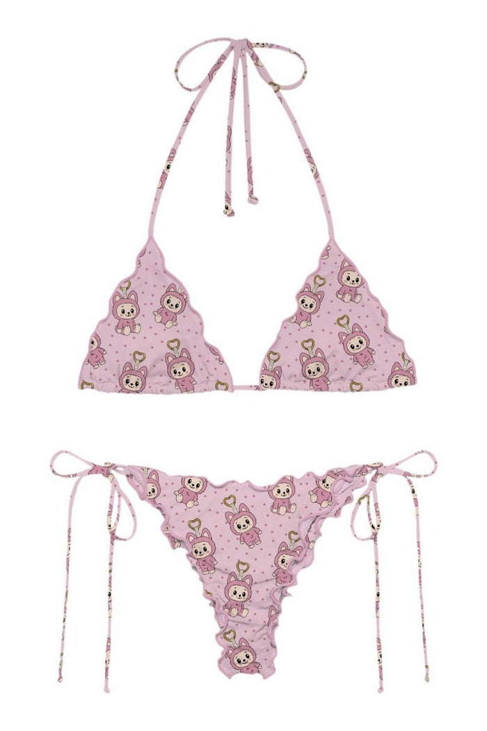 costume donna fantasia labubu rosa