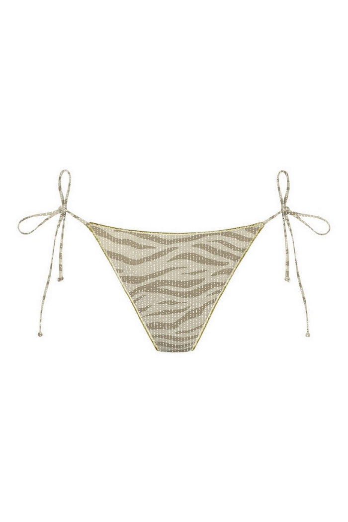 costume donna lurex zebrato avorio e oro