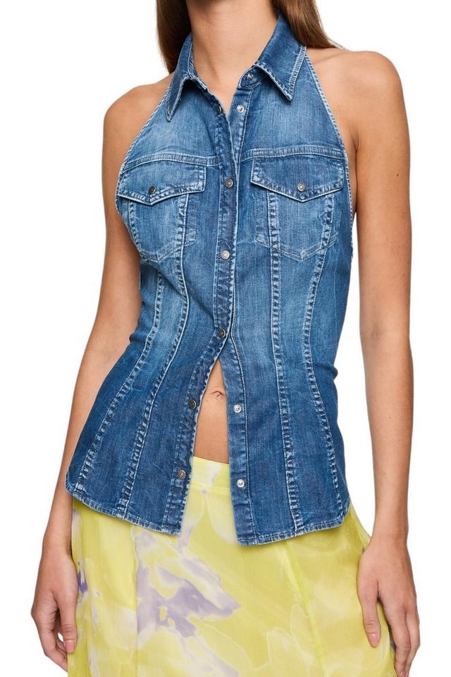 Gilet donna in jeans