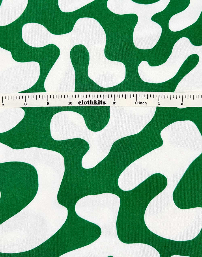 Green Flow Light & Lush Viscose Fabric