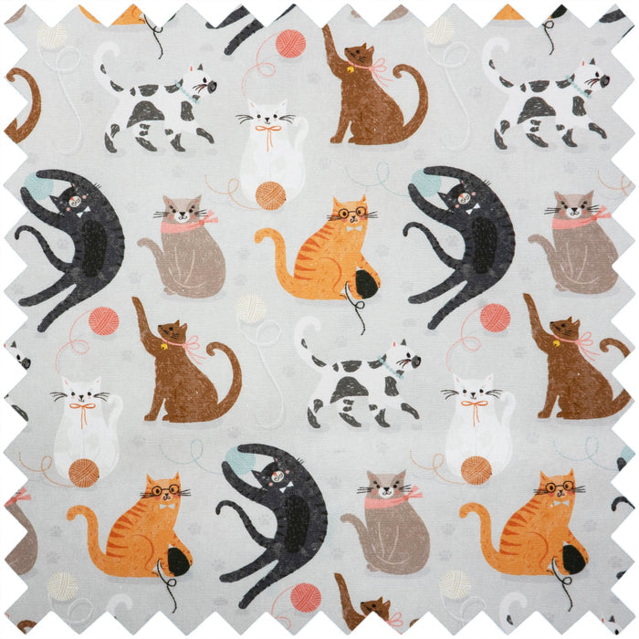 Hobby Gift: Knitting Pin Case (XL): Soft: Cats: Item size: (d/w/h) 11 x 46 x 7cm.