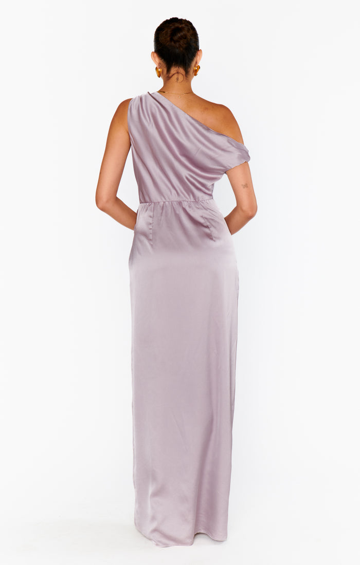 Jodie Dress ~ Dusty Purple Luxe Satin