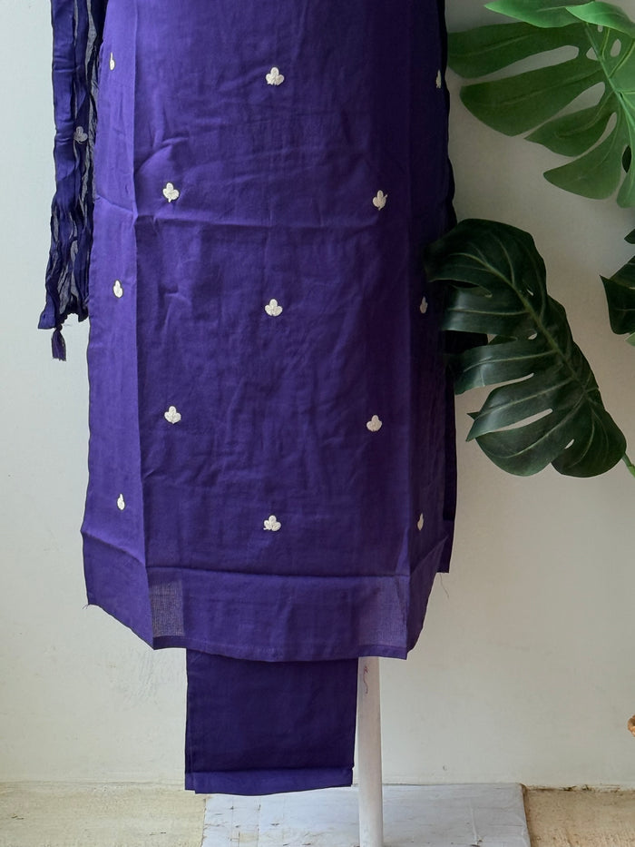 Kashmiri emb pure cotton suit set
