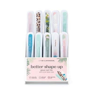 Lemon Lavender - Better Shape Up - Glass Nail File