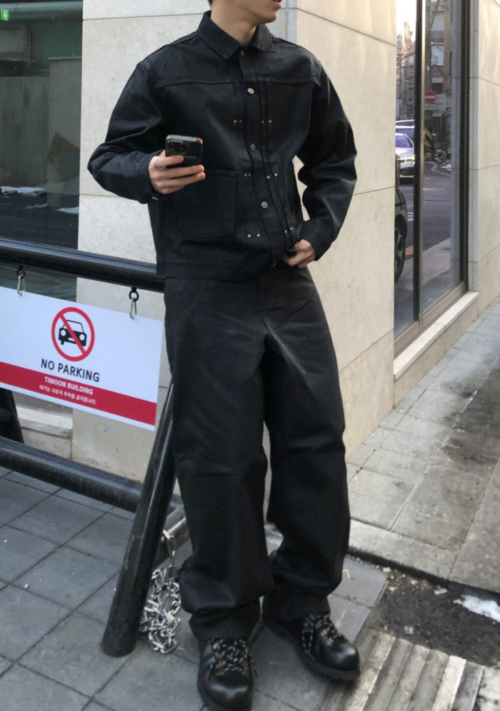 Midnight Rivet Waxed Jacket