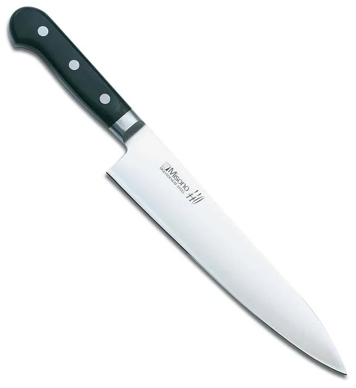 A single Misono 440 Chef Knife with a stainless steel blade and a black plastic handle.