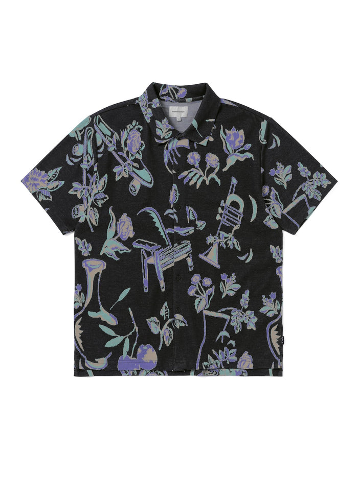 Object Jacquard Button Up Top
