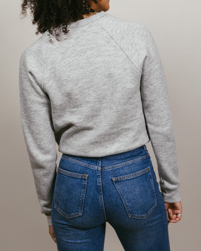OSU Cowboys Laurel Seal Athletic Grey Crewneck Back