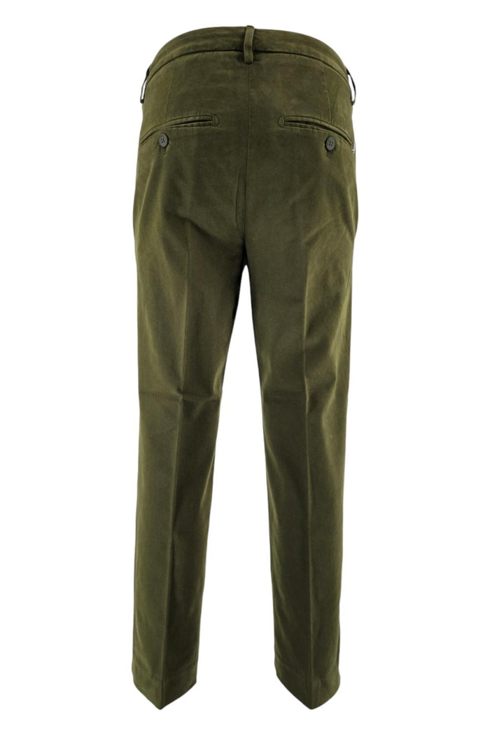 pantalone donna nima in gabardina militare