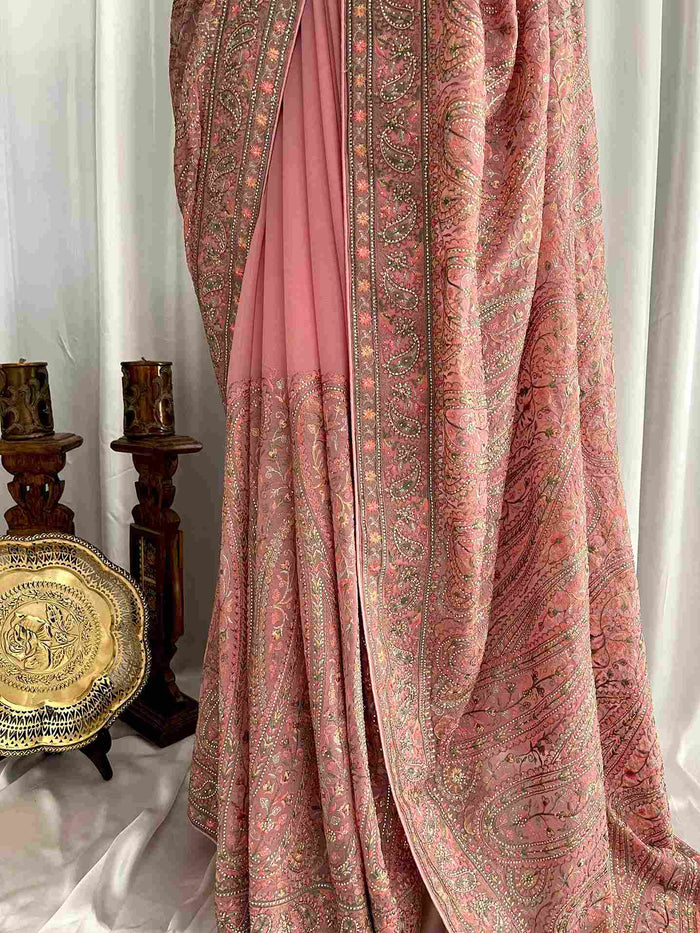 Pashmina Kashmiri Georgette: Séra