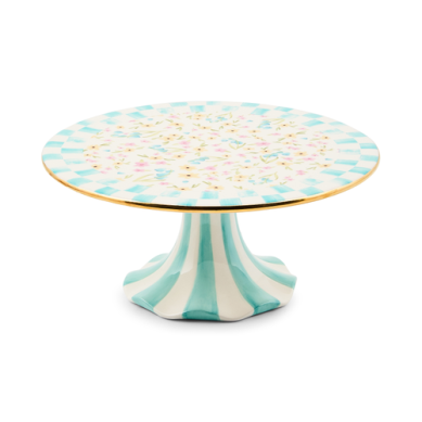 Pedestal Platter Posie Patch Small Ceramic