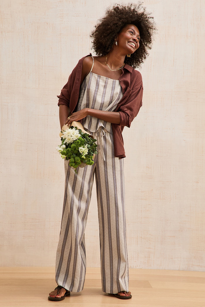 Ria Linen Stripe Cami