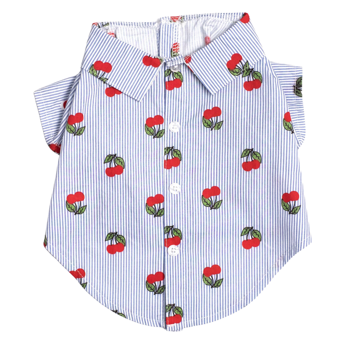 CHERRIES-DOG-SHIRT
