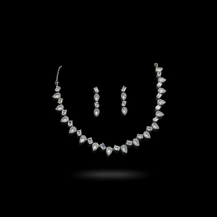Silver AD necklace by Kurti Connection USA