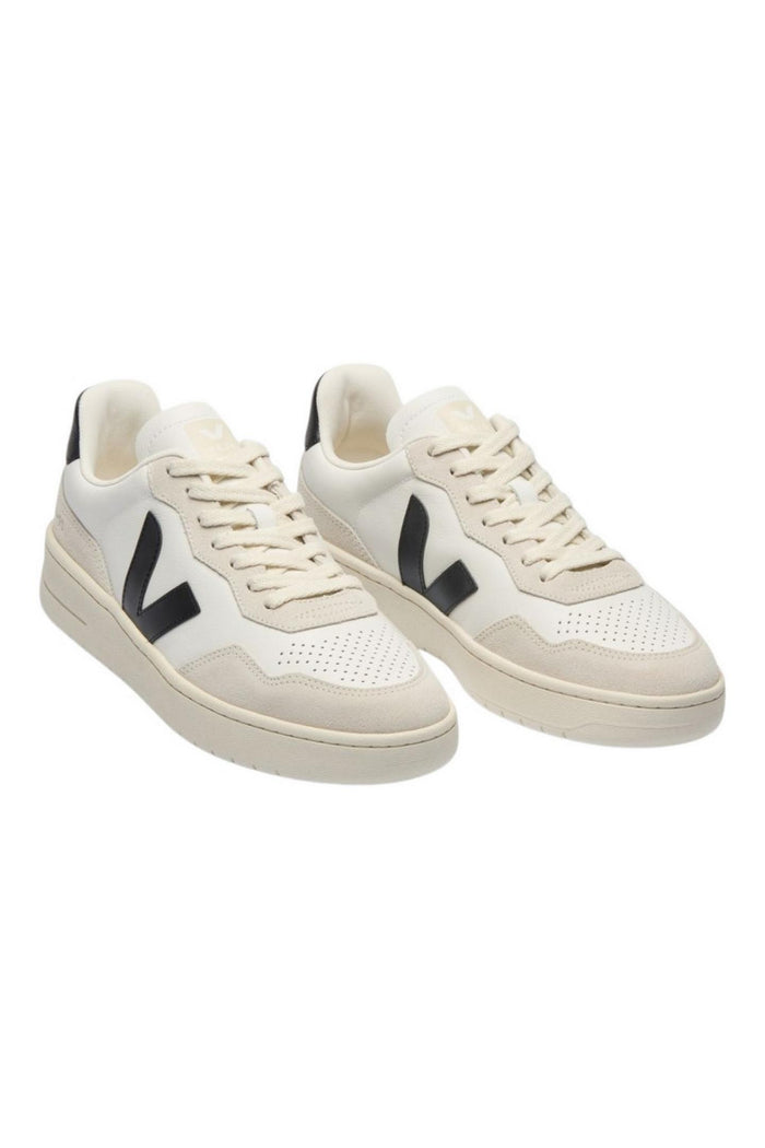 sneakers donna v-90 bianco e nero