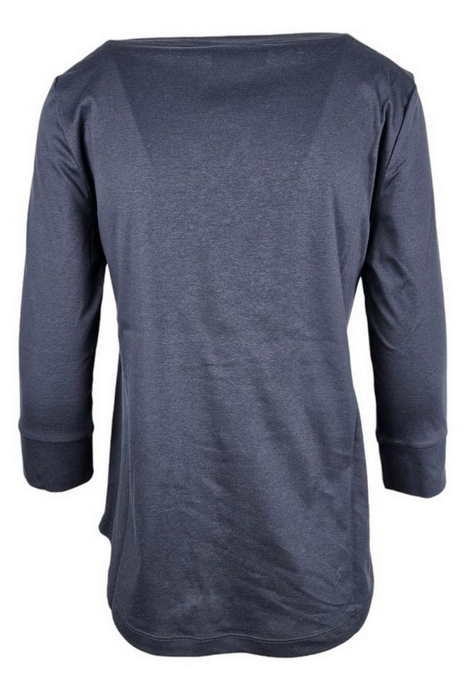 t-s donna manica tre quarti blu