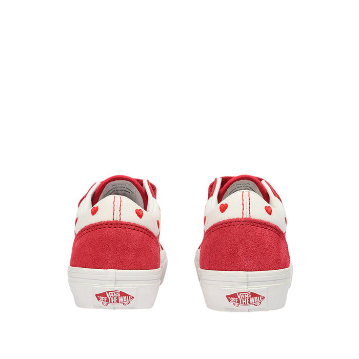 Tennis Old Skool para niña color rojo