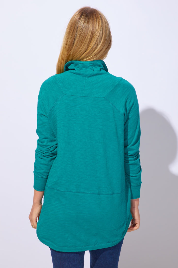 Textured Peruvian Cotton Slub Tunic in Fog - 10032 - Sizes XS & M Only!