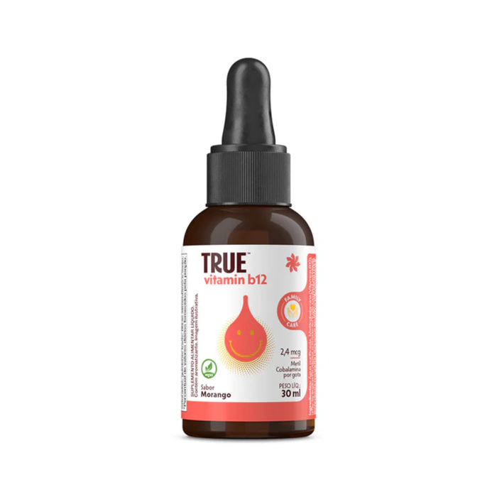 TRUE | Vitamina B12 Sabor Morango (30 ml)