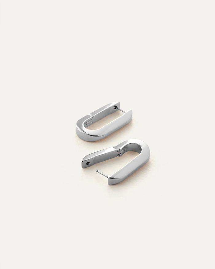 U-link Earrings - Platinum