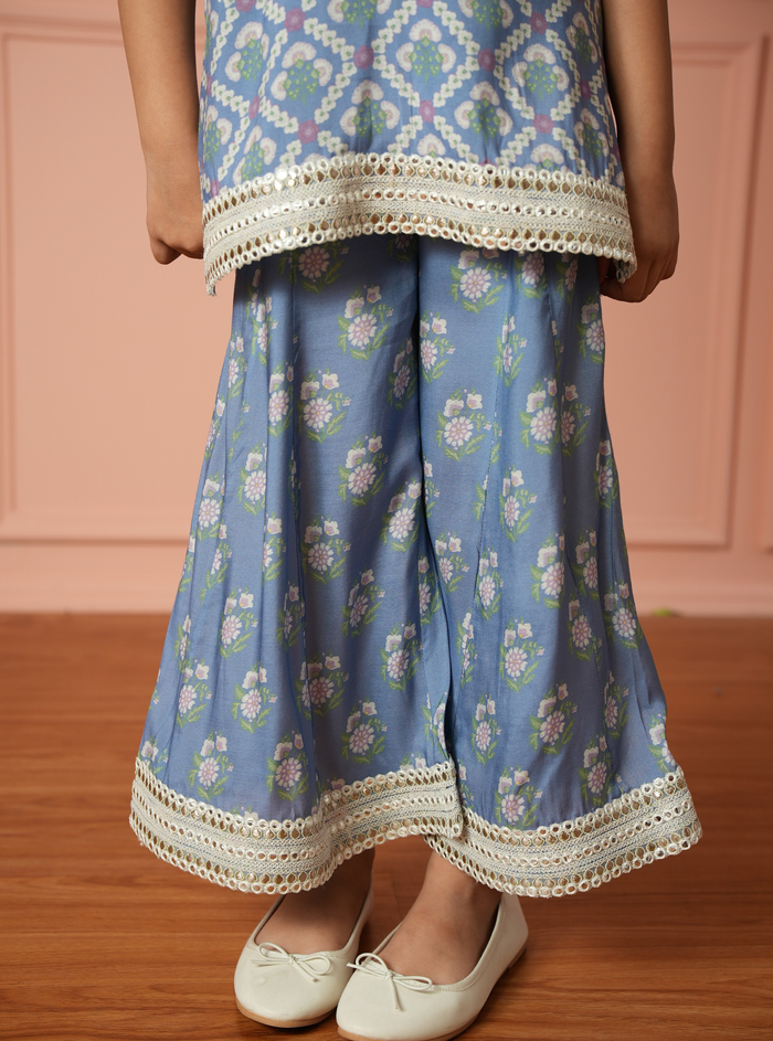 Ursella Lawn Blue Kurta Set
