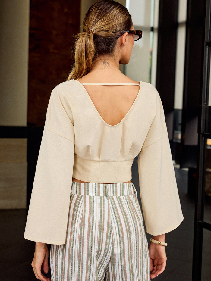 V-Neck Crop Top