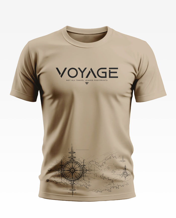 Voyage Leaves Footprints Cotton T-shirt