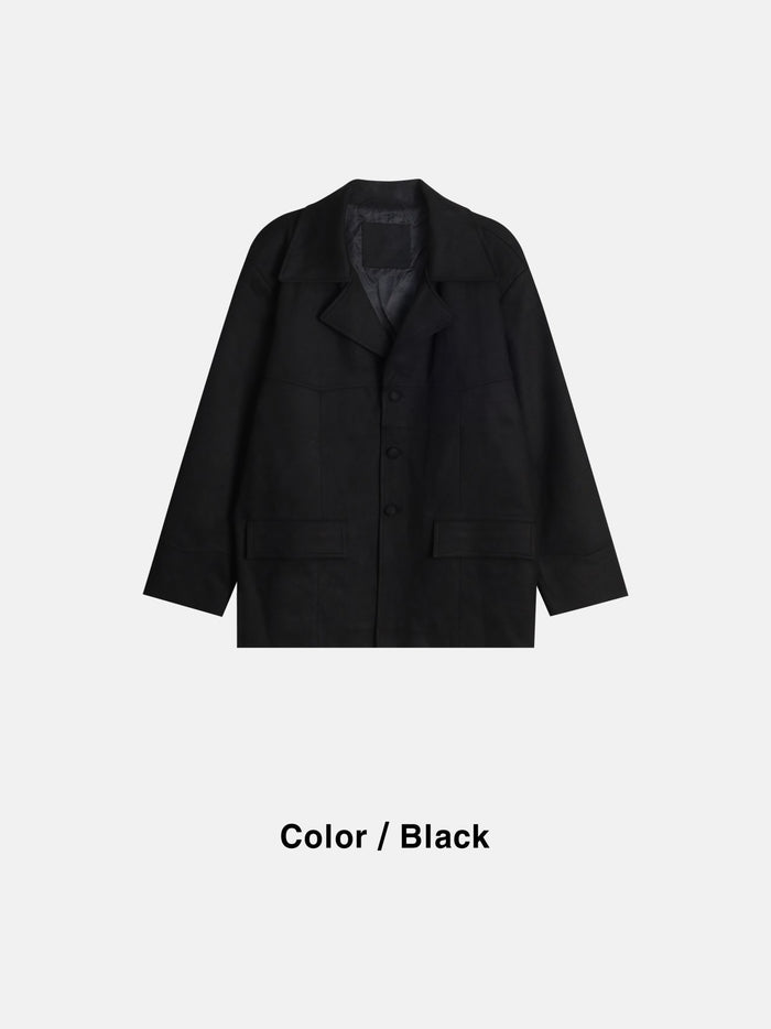 Western Suede Car Coat