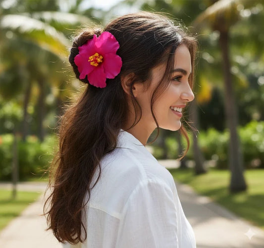 10cm Artificial Hibiscus Hair Clip (RCP-0827R7)