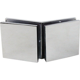135 Degrees Glass to Glass Brackets for Frameless Glass Shower Screens - SOLID BRASS - Image 1
