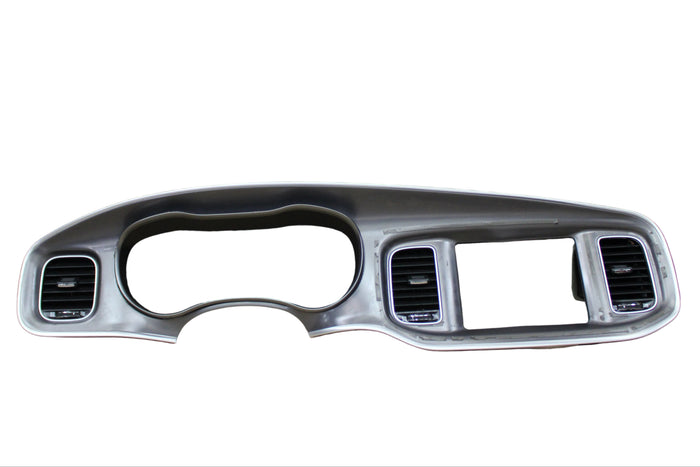 15-23 DODGE CHARGER FRONT DASH SPEEDOMETER RADIO BEZEL TRIM W/ VENTS OEM