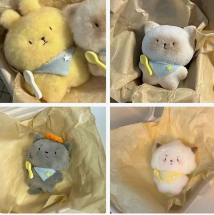 2XCute Cartoon Siamese Cat Rabbit Plush Toy Soft Stuffed Doll Gifts