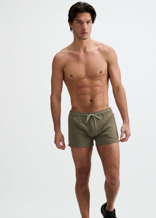 3.5" STRETCH SHORT W/ CONTRAST PIPING