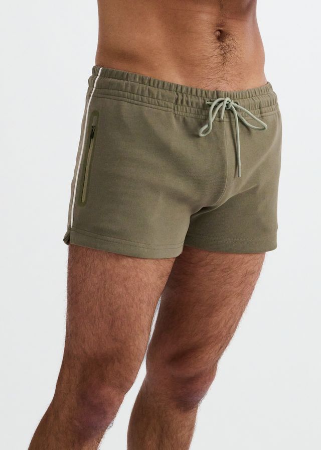3.5" STRETCH SHORT W/ CONTRAST PIPING