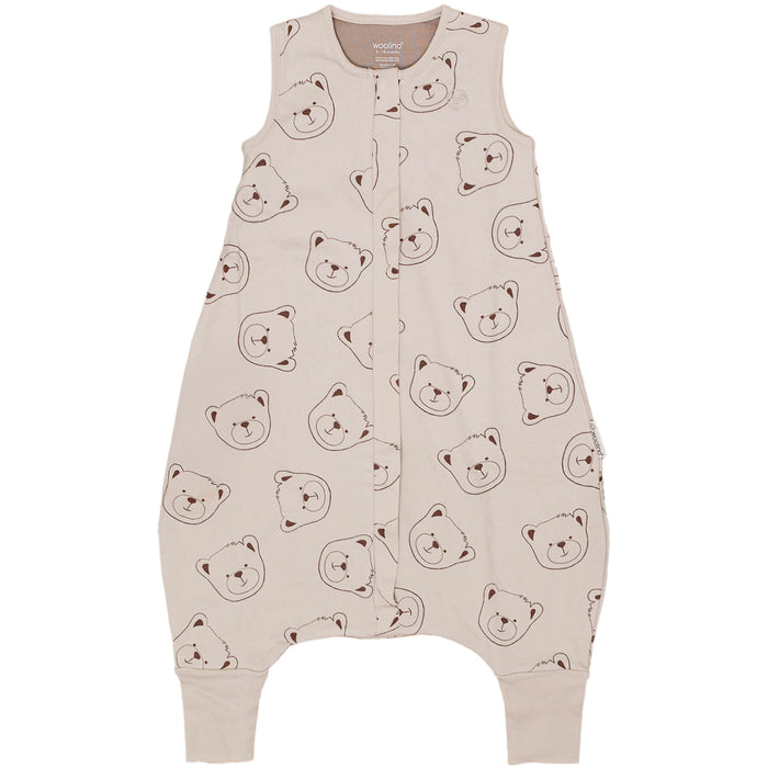 4 Season® Baby Sleep Bag with Feet, Merino Wool & Organic Cotton, Teddy Bear