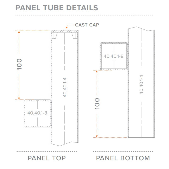40 x 40mm Radiator Fence Panel – 120mm Gap | Aluminium Batten