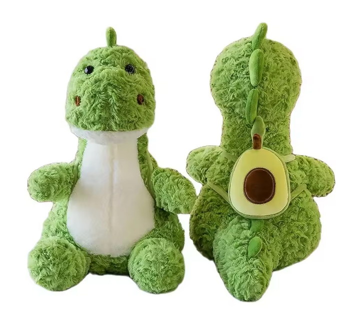 50CM Avocado Dinosaur Plush Toy With Small Backpack