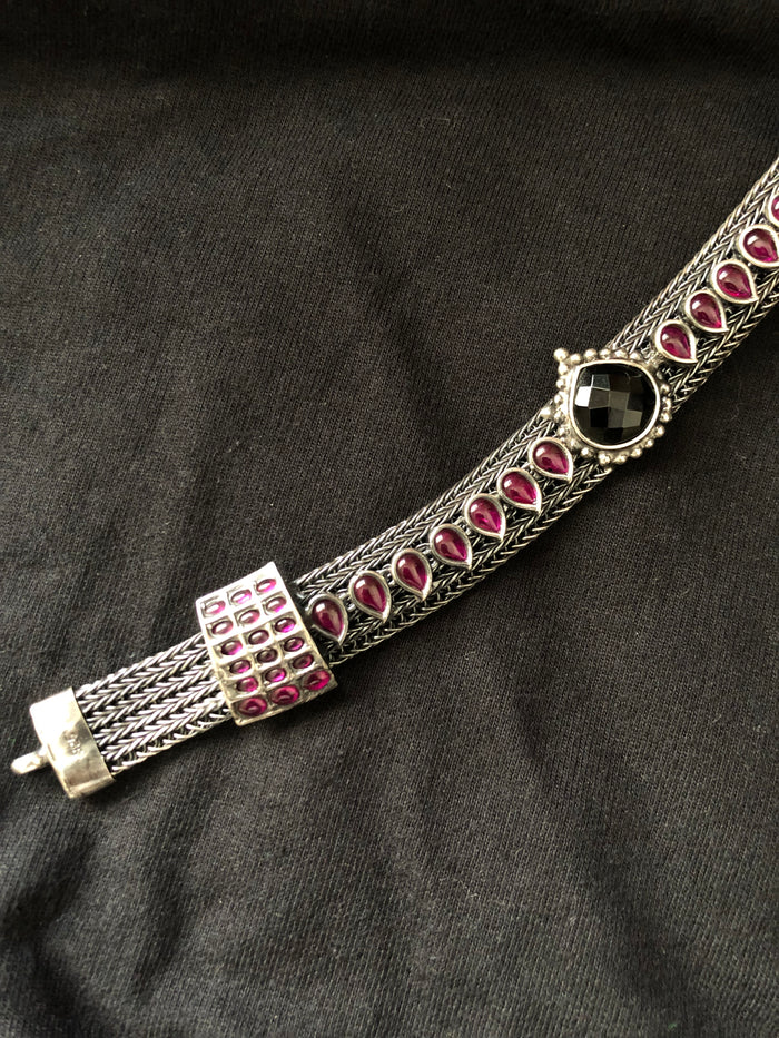 925 silver antique manga choker