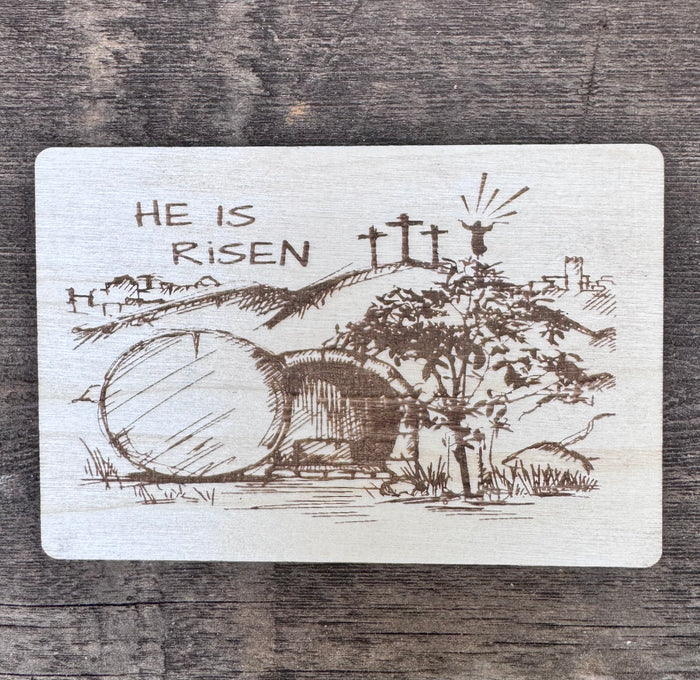Wooden Cross Card Display