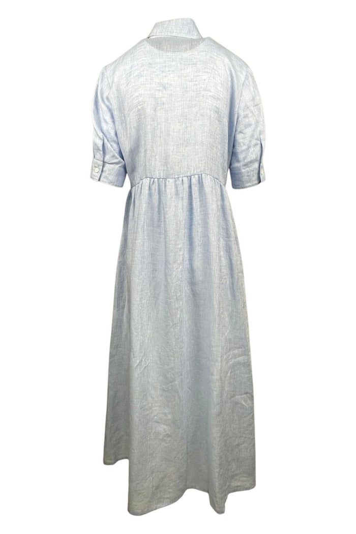 abito donna modello chemisier azzurro