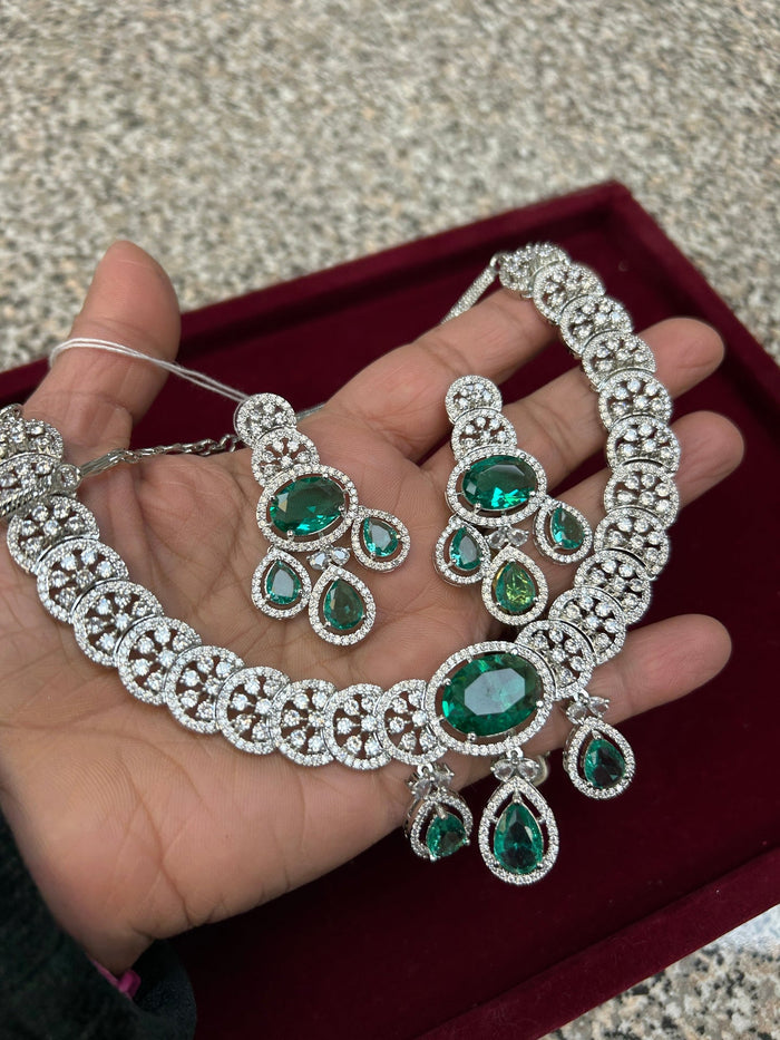 AD necklace set by Kurti Connection USA