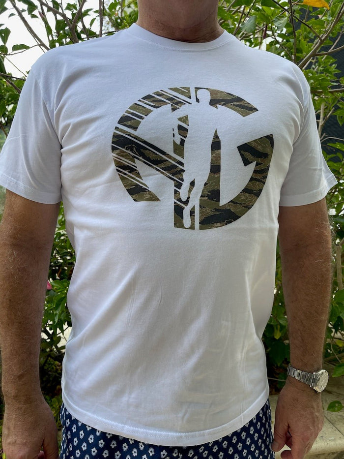 AG Running T-Shirt in White/Camo, Granite/Camo or Black/Camo - ANNIE.G