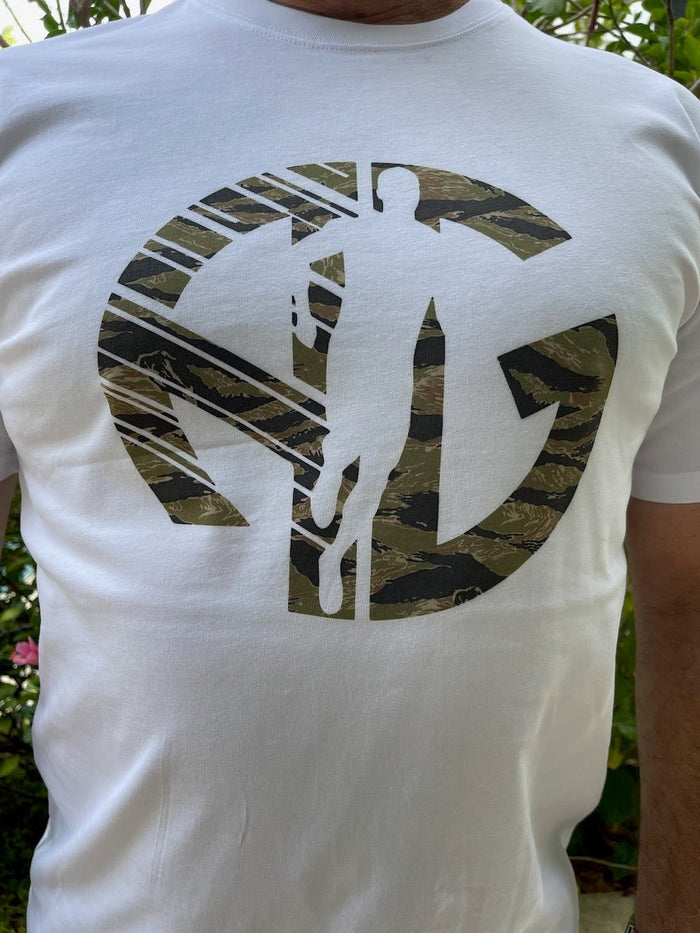 AG Running T-Shirt in White/Camo, Granite/Camo or Black/Camo - ANNIE.G