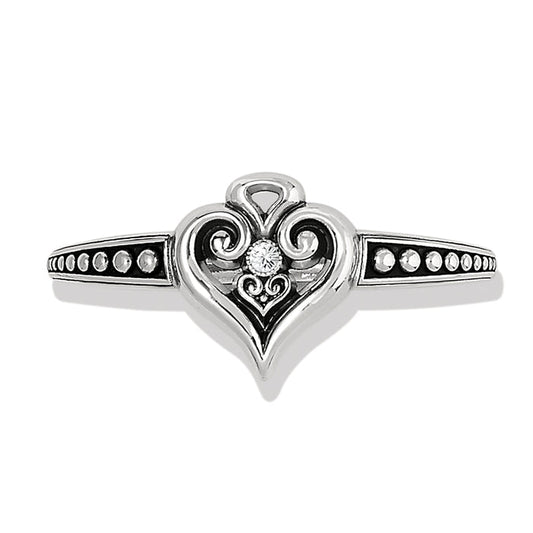 Alcazar Heart Glint Hinged Bangle